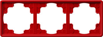 Gira 021343 Rahmen 3f rot S-Color