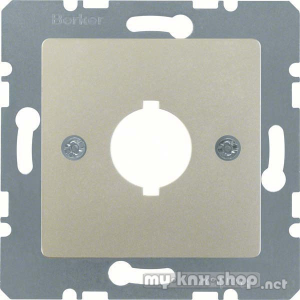 Berker 143104 Zentralplatte für Melde- und Befehlsgerät Ø 18,8 mm Zentralplattensystem edelstahl
