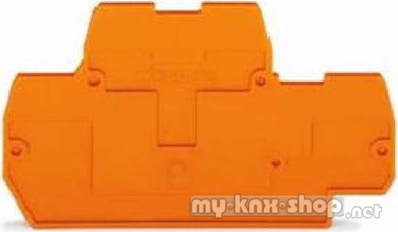 WAGO Abschluss-/Zwischenplatte 2mm, orange 870-519