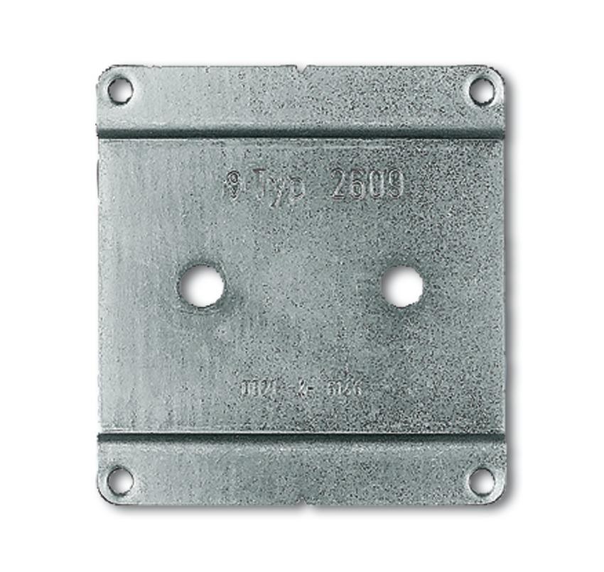 Busch-Jaeger Montageplatte metall 2609 WS