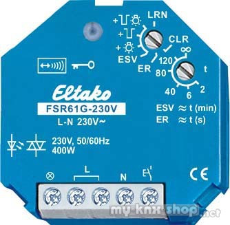 Eltako Funkaktor Stromstoß Schaltrelais geräuschlos FSR61G-230V