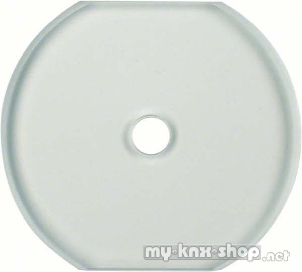 Berker 1095 Glasabdeckmittelplatte für Drehschalter/-taster Glasserie klar