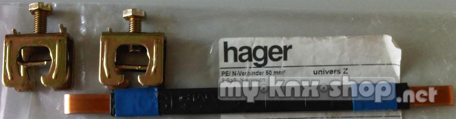 Hager PE/N-Verbinder bl,CU-Band,flexibel N75B