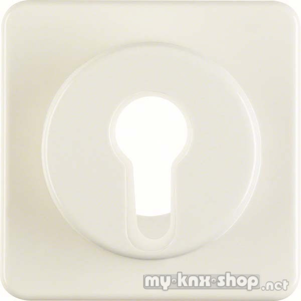 Berker 151912 Zentralstück für Schlüsselschalter/-taster wg Up IP44 weiß, glänzend