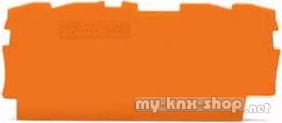 WAGO Abschlussplatte orange 2000-1492