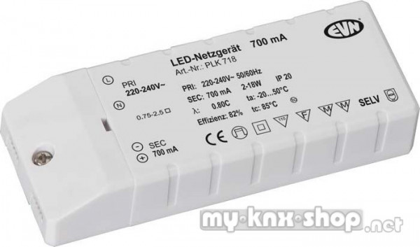 EVN Lichttechnik LED-Netzgerät 700mA 1,5-18 Watt PLK 718