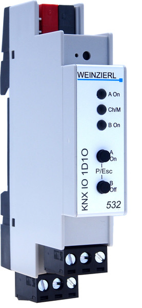 Weinzierl KNX IO 532 kombinierter Dimm-/Schaltaktor mit 1 PWM Ausgang und 1x Relais