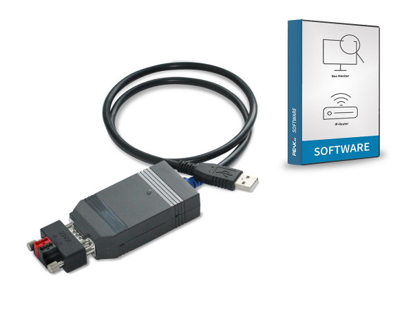 PEAKnx USB-Connector inkl. KNX-WAGO 243-211-Adapter vergossen