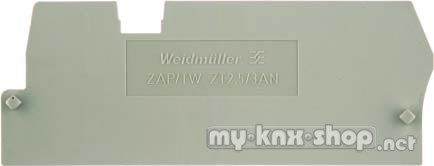 Weidmüller Abschlußplatte ZAP/TW ZT2.5/3AN