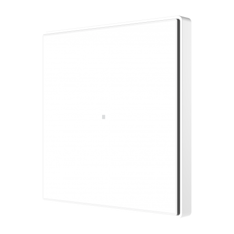 Zennio ZVI-SQTMD1-W kapazitives Touch-Panel mit 1 Taste und Thermostat Square TMD 1 weiß