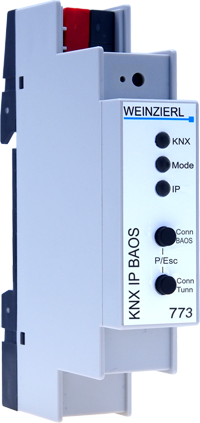Weinzierl KNX IP BAOS 773 KNXnet/IP Tunneling & Object Server mit 250 Datenpunkte