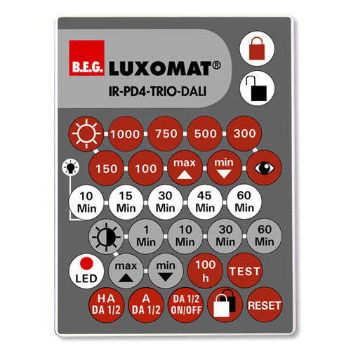 B.E.G. Luxomat 92104 IR-PD4-TRIO-DALI Fernbedienung