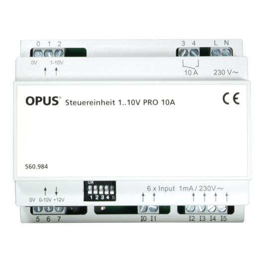 OPUS® Steuereinheit 1 - 10 V "PRO" - Reiheneinbau Steuereinheit 1-10 V, REG