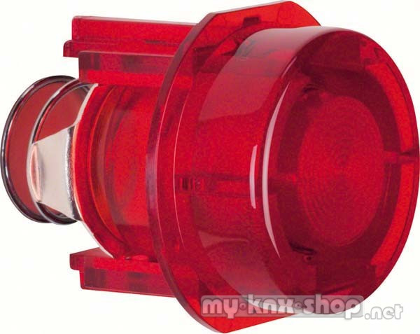 Berker 1279 Tasterknopf für Drucktaster und Lichtsignal E10 Zubehör rot transparent