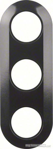 Berker 138131 Rahmen 3fach Serie 1930 schwarz, glänzend
