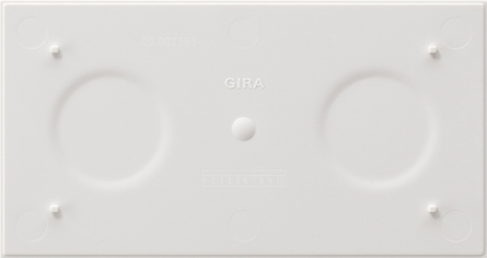 Gira 108202 Bodenplatte 2-fach weiß Standard 55/E2