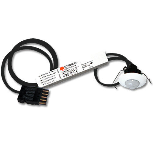 B.E.G. Luxomat 98900 Präsenzmelder PD9/M/B für Deckeneinbau, vorverdrahtet mit 1 m 3adrigem Kabel u