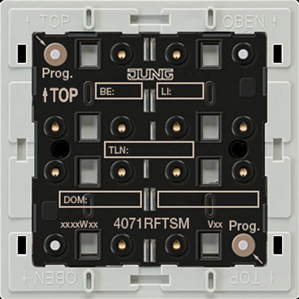 Jung 4071RFTSM KNX Funk-Tastsensor-Modul, Adapterrahmen, 1fach