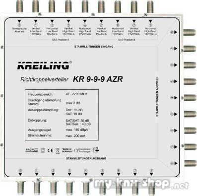 Kreiling Abzweiger mit Richtkoppler KR 9-9-9 AZR