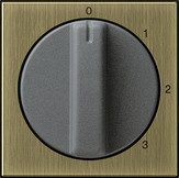 Gira 0669603 Abdeckung mit Knebel für 3-Stufenschalter Nullstellung Bronze
