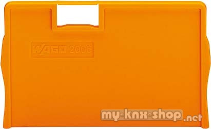 WAGO Trennplatte orange Top Job S 2006-1294