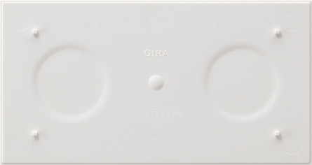Gira 108202 Bodenplatte 2-fach weiß Standard 55/E2