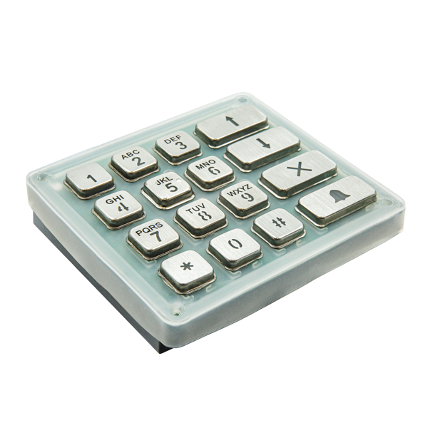 DoorBird Keypad Module mit 16x Edelstahl-Tasten (z.B. als Ersatzteil), für DoorBird D21xKV
