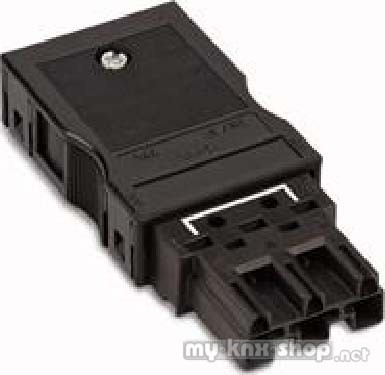 WAGO Stecker 2x0,5-4mmq schwarz 770-113