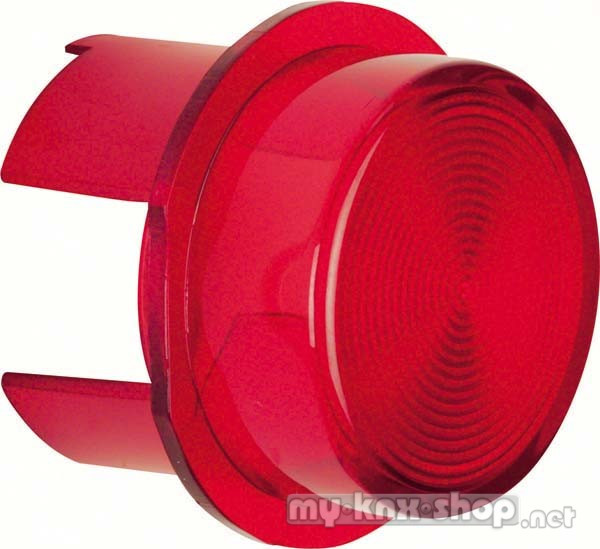 Berker 1281 Haube für Drucktaster und Lichtsignal E10 Zubehör rot transparent