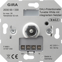 Gira 203000 DALI-Potentiometer Tunable WH...