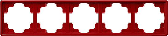 Gira 021543 Rahmen 5f rot S-Color
